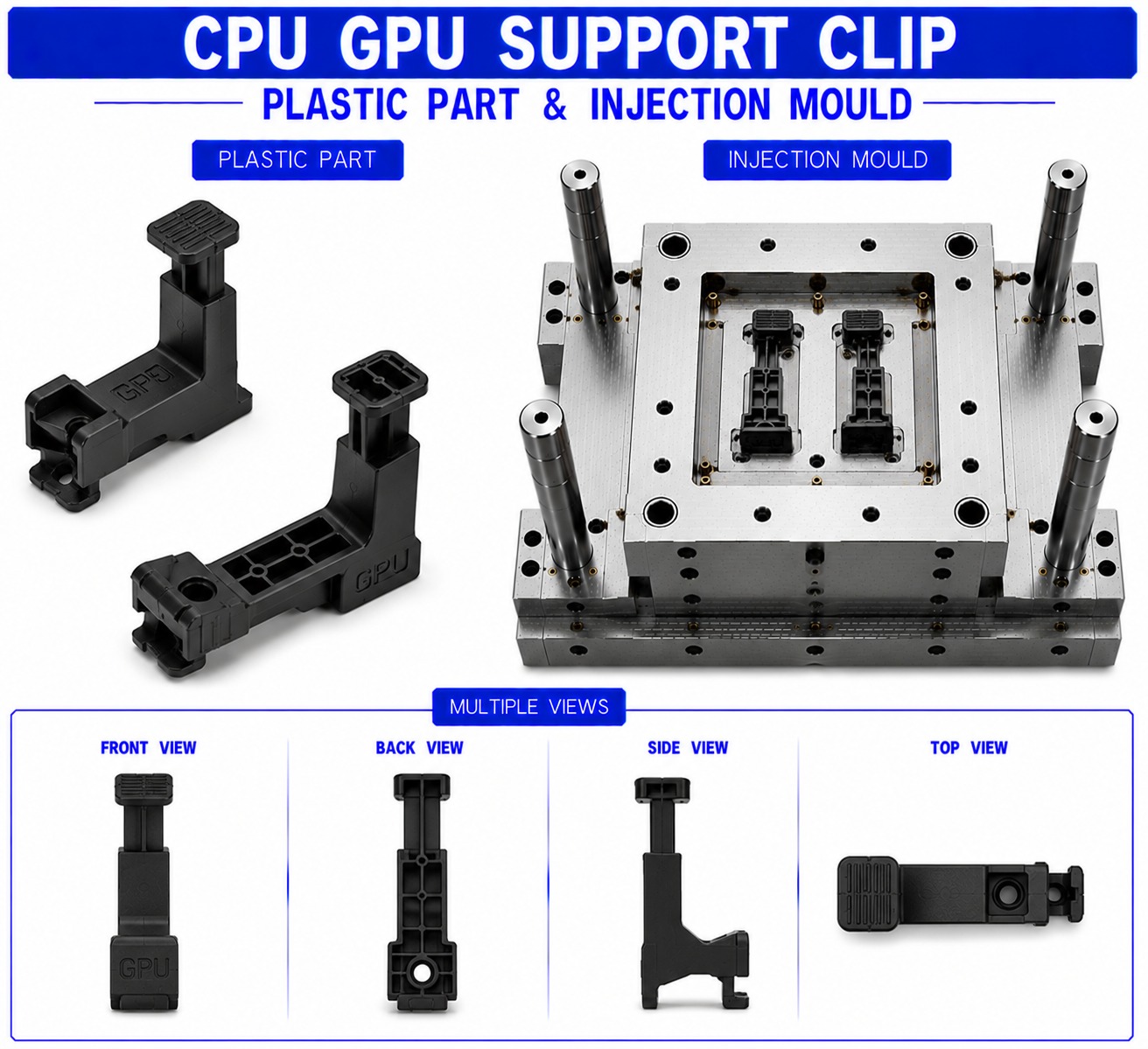CPU Plastic GPU Support Clip